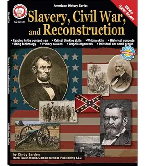 Mark Twain Slavery, Civil War, and Reconstruction workbook for middle and high school