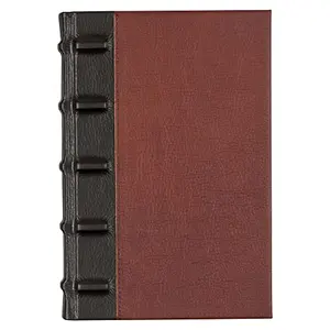 Luxury full-grain leather journal with numbered pages by Leatherpress