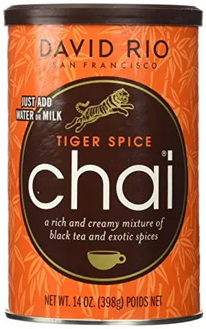 David Rio Tiger Spice Chai canister with aromatic spice blend