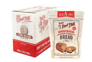 Bob's Red Mill Gluten Free Homemade Wonderful Bread Mix pack of four