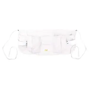 Custom Leathercraft C12 5-Pocket Canvas Waist Apron in off-white