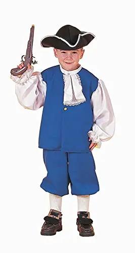 Rubies colonial boy costume with ruffle collar shirt and hat