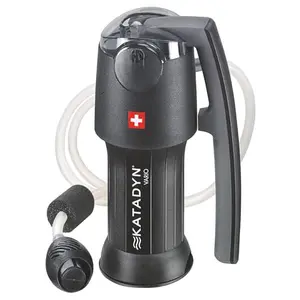 Katadyn Vario water filter connected to a bottle