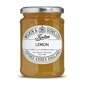 Two 12-ounce jars of Tiptree Lemon Marmalade side by side