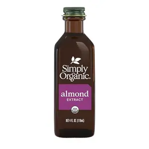 Simply Organic Almond Extract 4 ounce glass jar