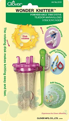 Clover Wonder Knitter for small knitting projects and beadwork