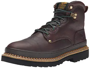 Georgia Giant Steel Toe 6 inch work boot in soggy brown leather