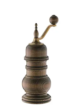 Zassenhaus Speyer dark stained beech wood pepper mill with crank handle