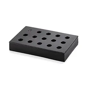 Outset cast iron smoker box for gas grill on a gas grill