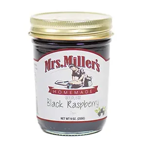 Mrs Millers Jam Black Raspberry Seedless jar