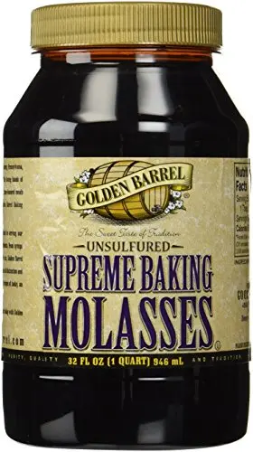 Golden Barrel Unsulphured Supreme Baking Molasses 32 ounce bottle
