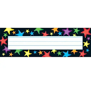 Trend Enterprises gel stars desk toppers name plates pack
