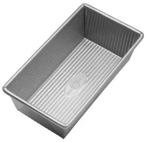 USA Pan Nonstick Standard Bread Loaf Pan aluminized steel silver rectangular