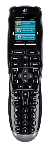 Logitech Harmony One remote with color touchscreen