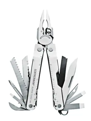 Leatherman Super Tool 300 multitool open displaying pliers and tools
