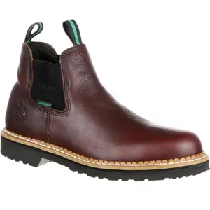 Georgia Giant High Romeo waterproof steel toe boot in soggy brown