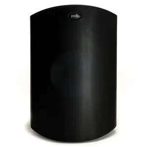 Single Polk Audio Atrium 8 outdoor speaker mounted vertically