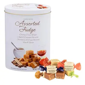 Gardiners of Scotland handmade assorted fudge in a decorative tin