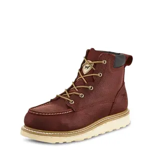 Irish Setter Ashby Men's Soft Toe Work Boot in brown oiled leather