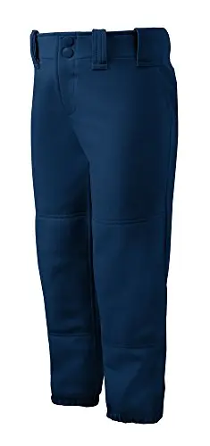 Mizuno adult women's belted low rise fastpitch softball pant in navy