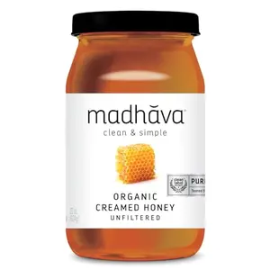 Madhava Organic Honey jar
