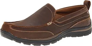 Skechers Men's Superior Gains shoe in dark brown