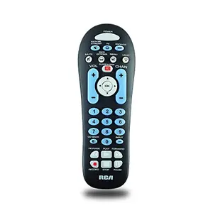 RCA big button universal remote on a couch