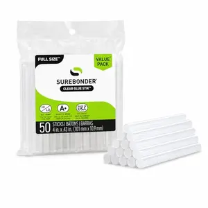 Surebonder full size clear hot glue sticks pack of 50