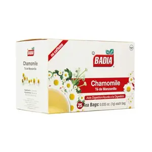 Badia Chamomile Tea box with 25 tea bags