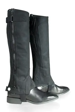 HORZE Amara kids half chaps in black