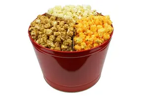 Signature Popcorn 2-Gallon Red Holiday Popcorn Tin