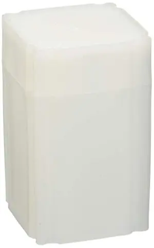 White square coin tubes for silver dollars, stackable with snap caps
