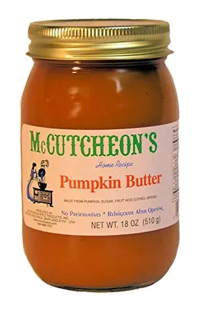 McCutcheon's Pumpkin Butter jar with spread on toast