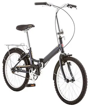Schwinn Hinge grey folding bike with fenders