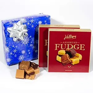 White Christmas assorted fudge gift box by Hall's Candies