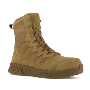 Reebok Work RB4360 tactical boots with composite toe and Floatride Energy foam midsole, side zipper