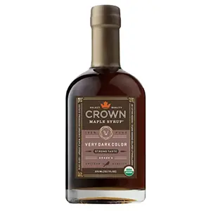 Crown Maple Very Dark organic maple syrup bottle