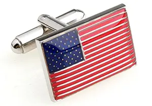 MRCUFF American flag cufflinks with presentation gift box