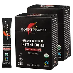 Pack of Mount Hagen organic instant coffee sticks