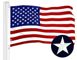 G128 American flag 3x5 feet with embroidered stars and sewn stripes