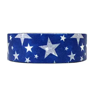 allydrew single roll of royal blue star washi tape