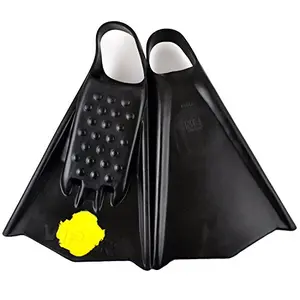 MS Viper bodyboard fins in black and yellow