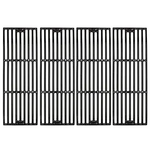 Hongso porcelain coated cast iron grill grates for Chargriller models, set of 4
