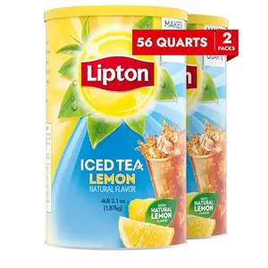 Lipton lemon sweetened iced tea mix canisters