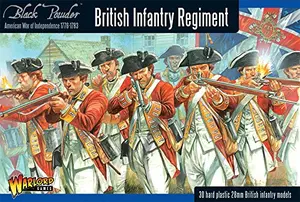 Warlord Games British Infantry 28mm Revolutionary War miniatures on sprues