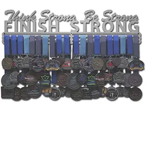Allied Medal Hangers Think Strong stainless steel medal hanger with three hang bars
