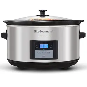 Elite Gourmet 8.5 Quart Programmable Slow Cooker