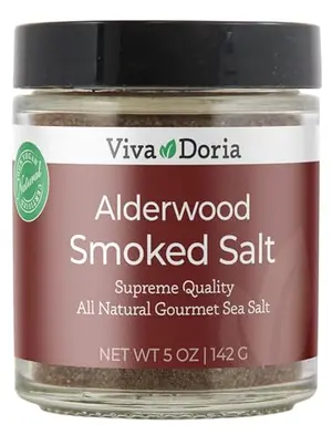Viva Doria Alderwood Smoked Sea Salt 5-oz glass jar