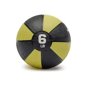 Amazon Basics 6 lb medicine ball with textured surface