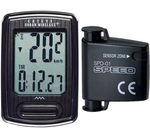CATEYE Urban Wireless+ bike computer with backlight